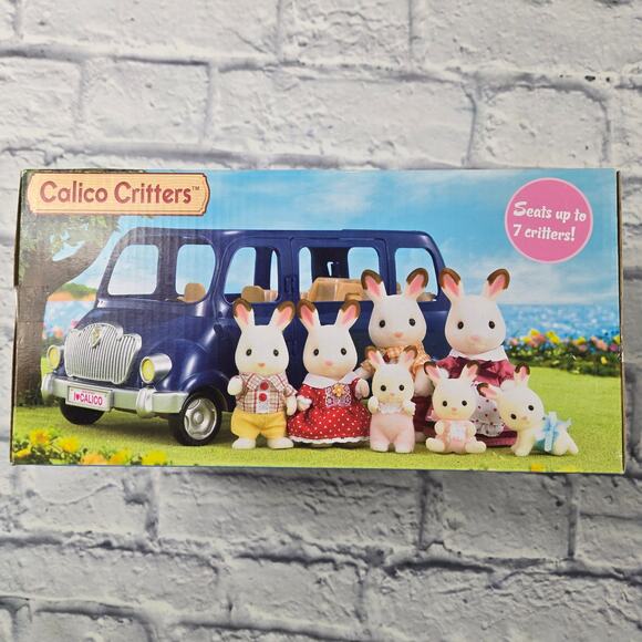 Open Box Unused Calico Critters Family Seven Seater Van Box Issues - Picture 7 of 14